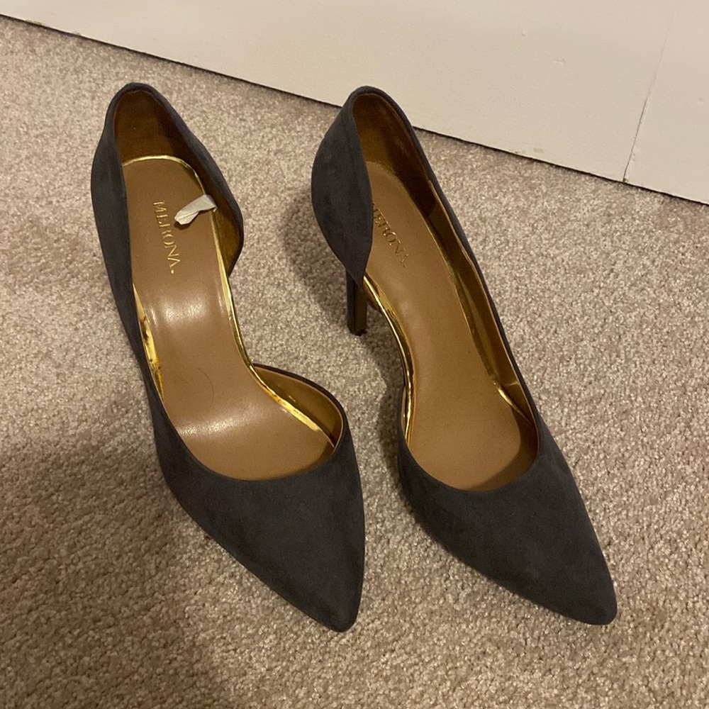 Dark Gray Suede Shoes